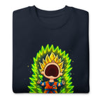 Suéter Goku Super Saiyan Peanuts Scream Green Aura - Doblado
