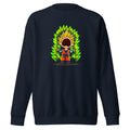 Suéter Goku Super Saiyan Peanuts Scream Green Aura - Frente