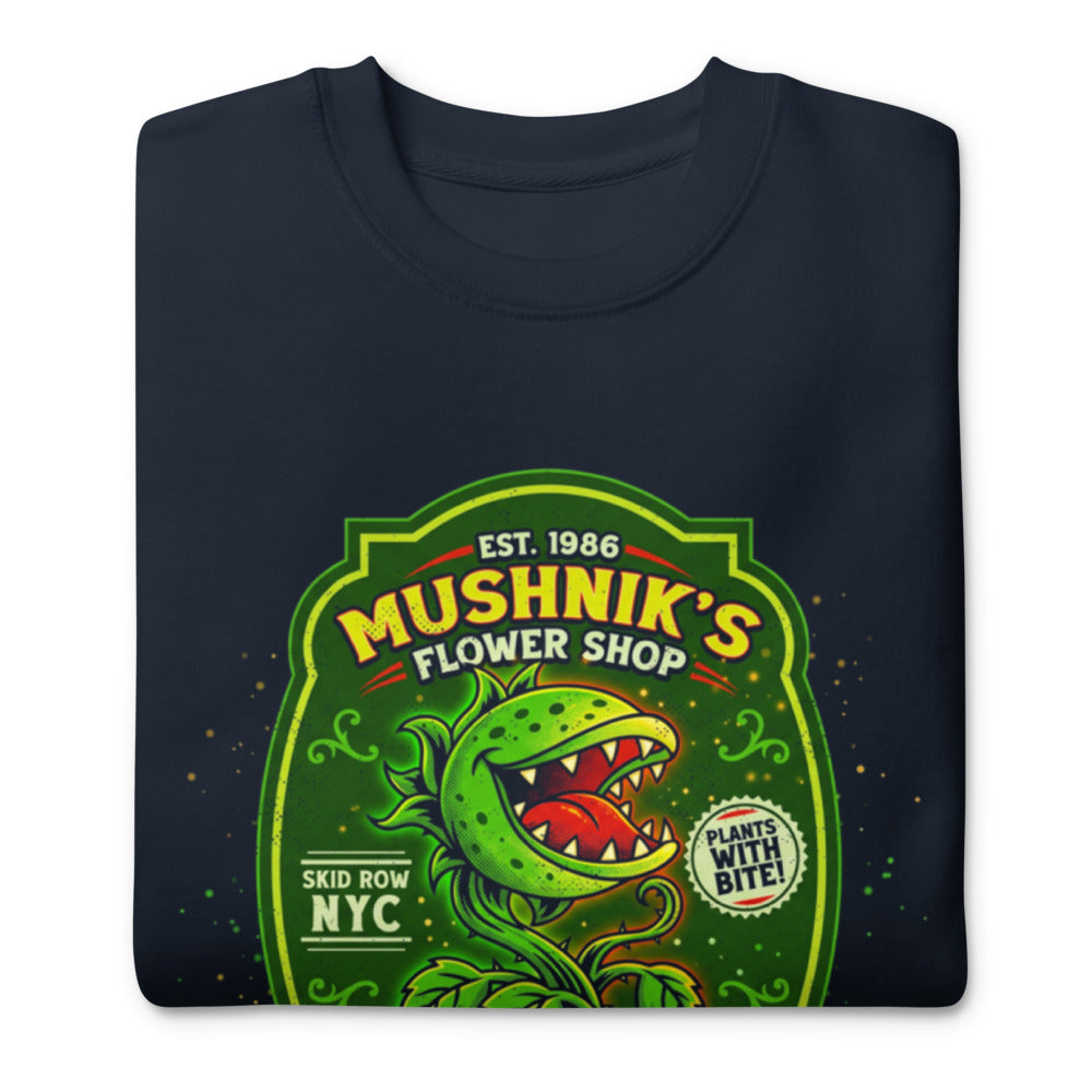 Suéter Little Shop of Horrors Mushniks Flower Shop - Doblado
