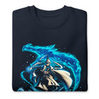 Suéter Water Wizard Blue Dragon Splash - Doblado