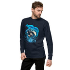 Suéter Water Wizard Blue Dragon Splash - Lateral izquierdo