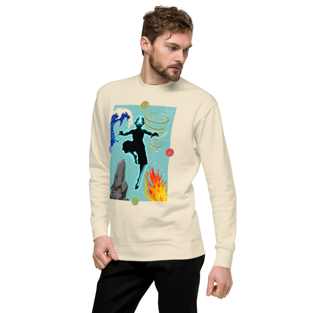 Suéter Avatar Aang Four Elements Silhouette - Lateral izquierdo