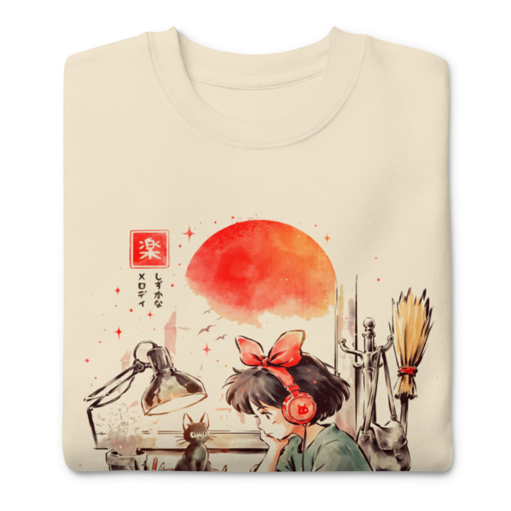 Suéter Kiki Quiet Melody Lofi Headphones Jiji - Doblado