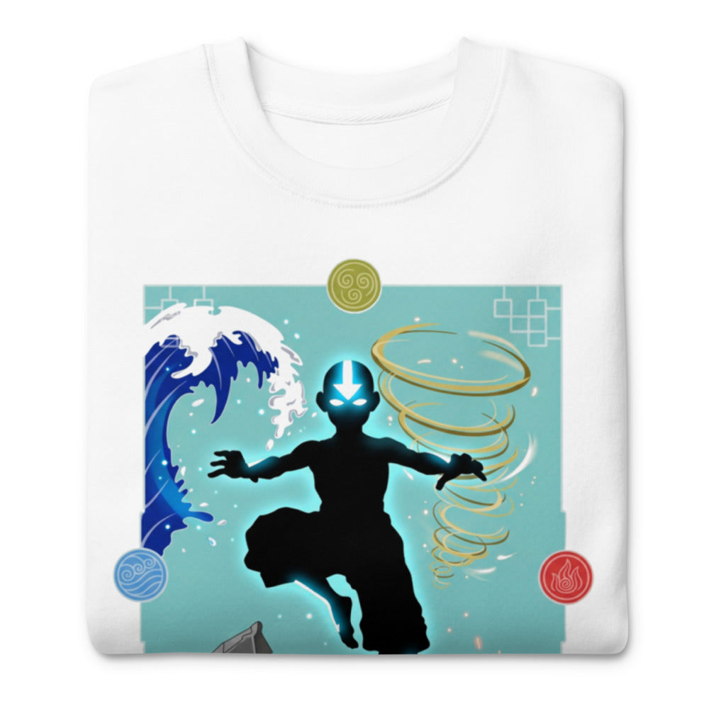 Suéter Avatar Aang Four Elements Silhouette - Doblado
