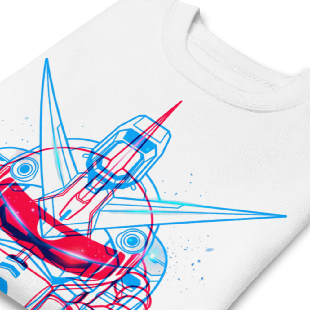 Suéter Gundam Red Blue Double Exposure - Doblado zoom