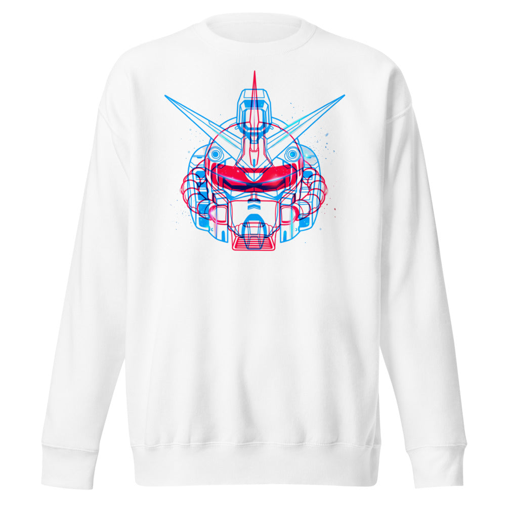 Suéter Gundam Red Blue Double Exposure - Frente
