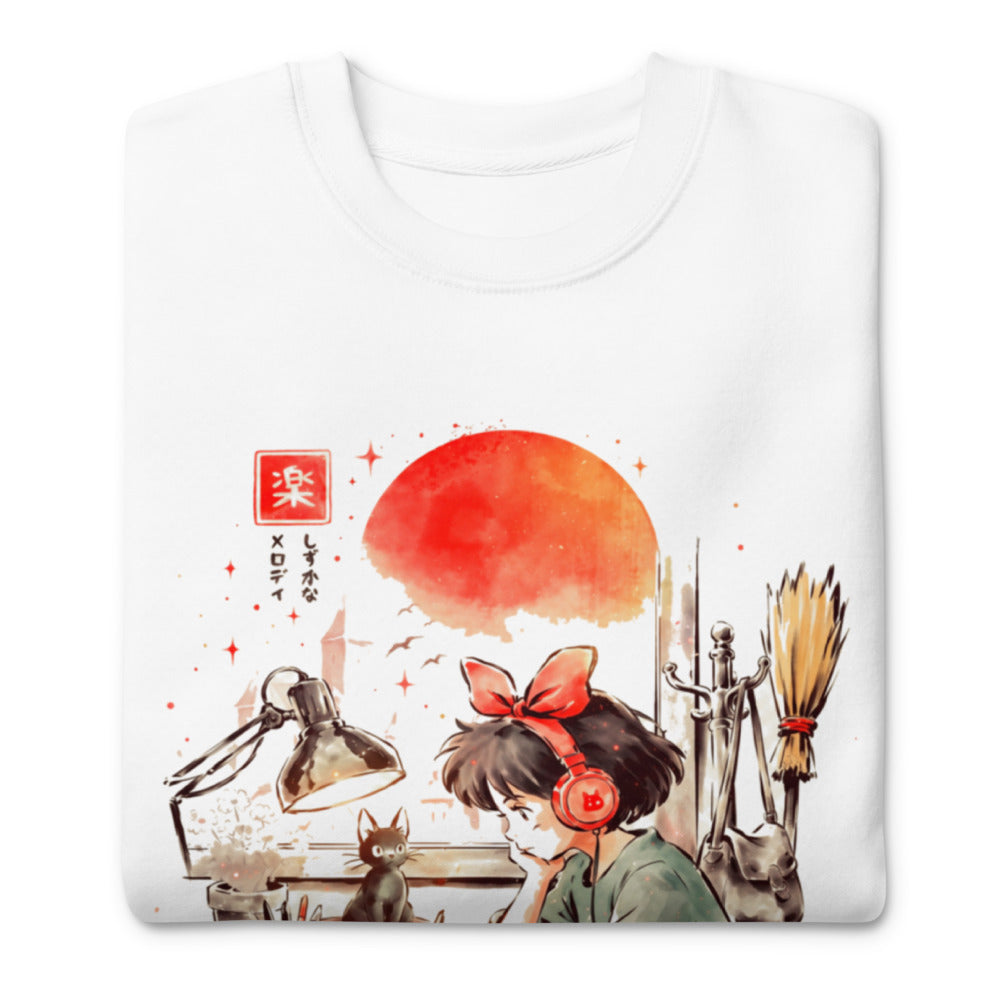 Suéter Kiki Quiet Melody Lofi Headphones Jiji - Doblado