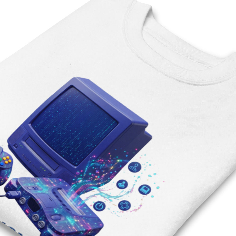 Sueter Mi Infancia No Necesitaba Actualizaciones Retro Console Doblado zoom