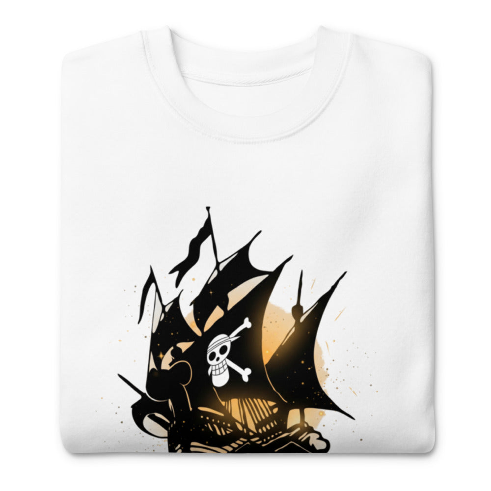 Suéter The Pirate Boy Skull Flag Ship - Doblado