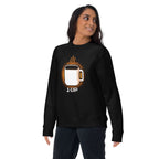 Suéter 1 Up Pixel Coffee Mug Amber Glow - Lifestyle mujer