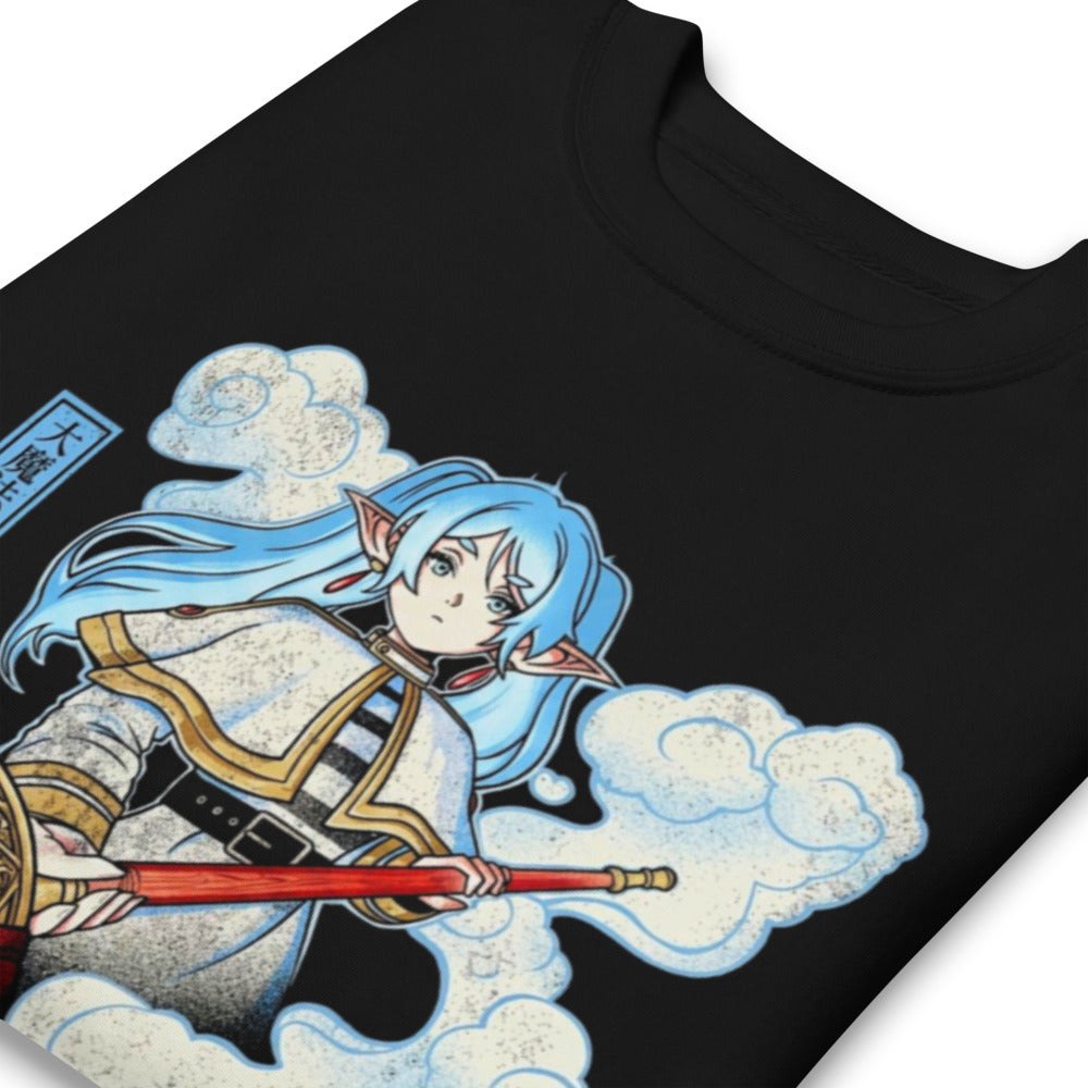 Sueter Anime Elf Sorceress Witch Broom Doblado zoom