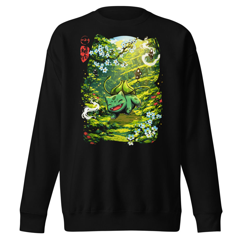 Suéter Bulbasaur Sunlit Blossom Forest - Frente