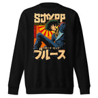 Suéter Cowboy Bebop Spike Spiegel Katakana Blues - Frente