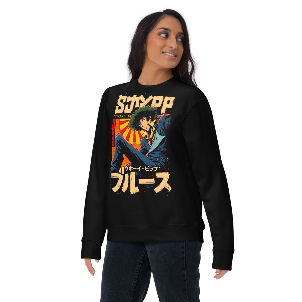 Suéter Cowboy Bebop Spike Spiegel Katakana Blues - Lifestyle mujer
