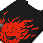 Sueter Cyberpunk Samurai Oni Mask Flames Doblado zoom