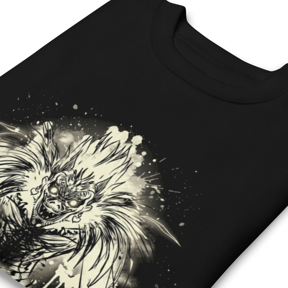 Suéter Death Note Ryuk Ink Splatter Shinigami - Doblado zoom