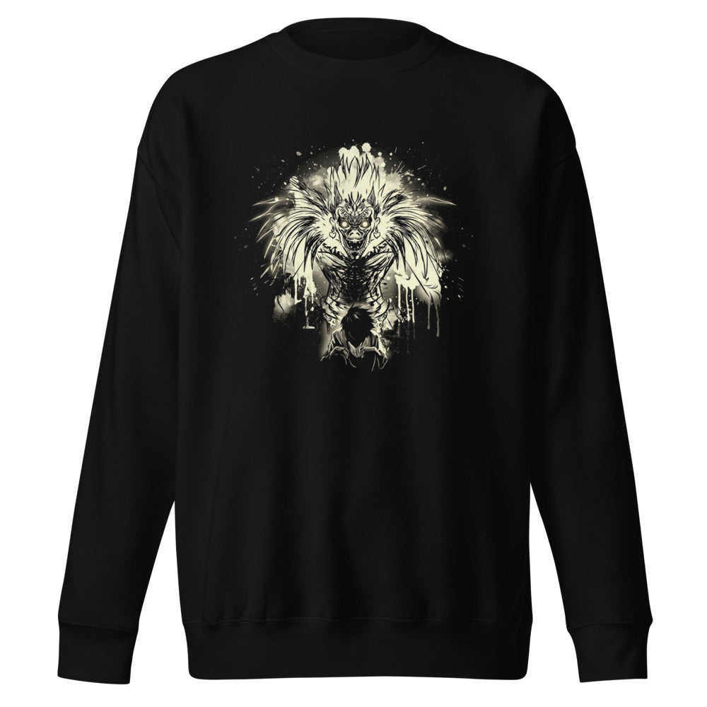 Suéter Death Note Ryuk Ink Splatter Shinigami - Frente