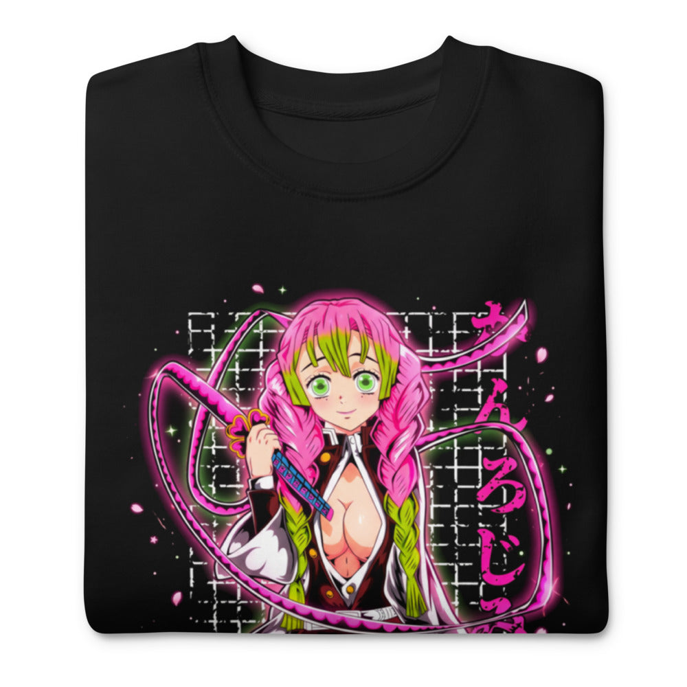 Suéter Demon Slayer Mitsuri Kanroji Neon Pink Glow - Doblado