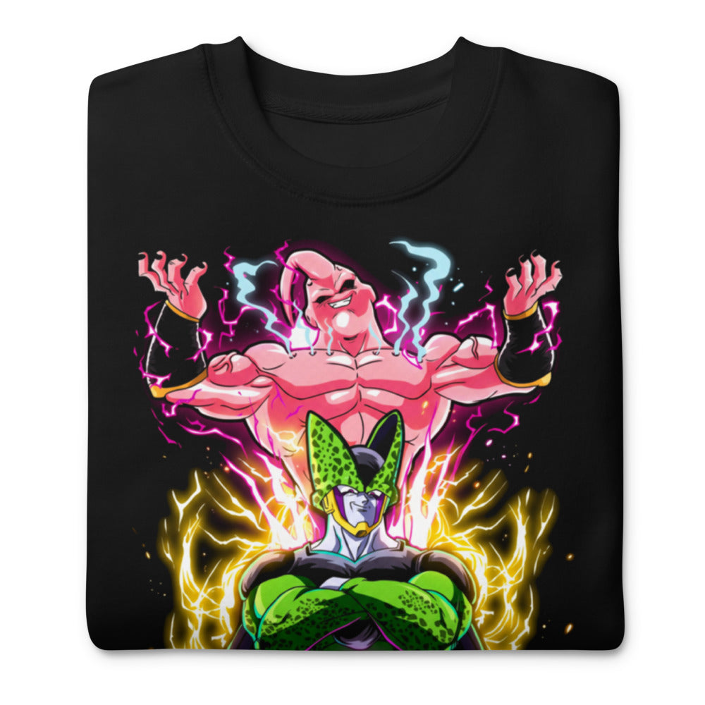 Suéter Dragon Ball Frieza Cell Buu Lightning Auras - Doblado
