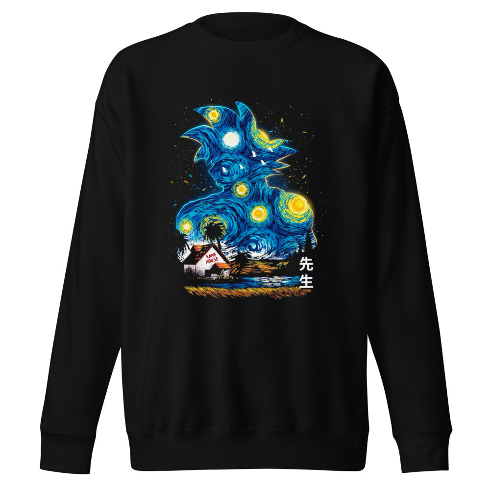 Suéter Dragon Ball Goku Starry Night Kame House - Frente