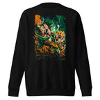 Suéter Dragon Ball Goku Vs Broly Green Aura - Frente