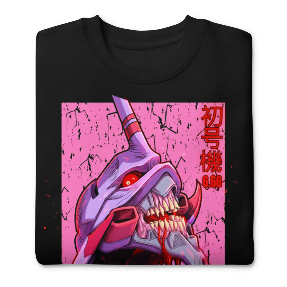 Suéter Evangelion Eva 01 Berserk Pink - Doblado