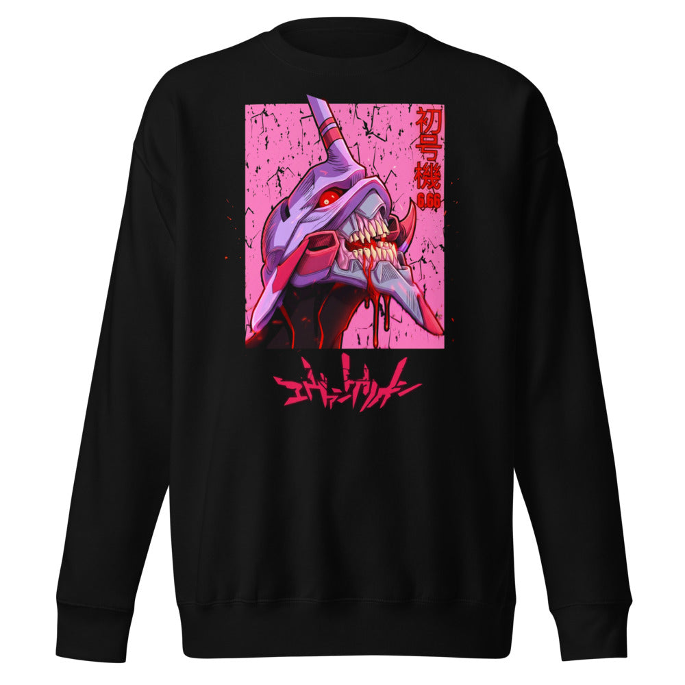 Suéter Evangelion Eva 01 Berserk Pink - Frente