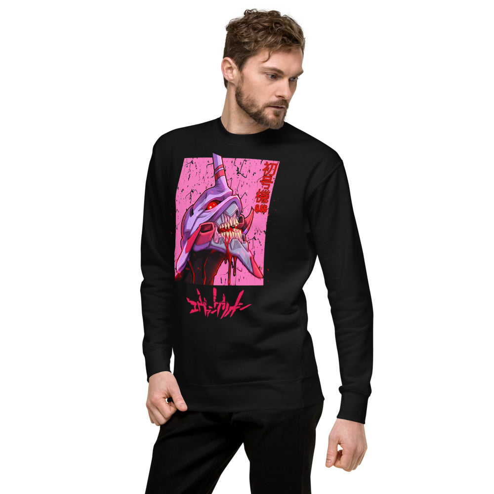 Suéter Evangelion Eva 01 Berserk Pink - Lateral izquierdo