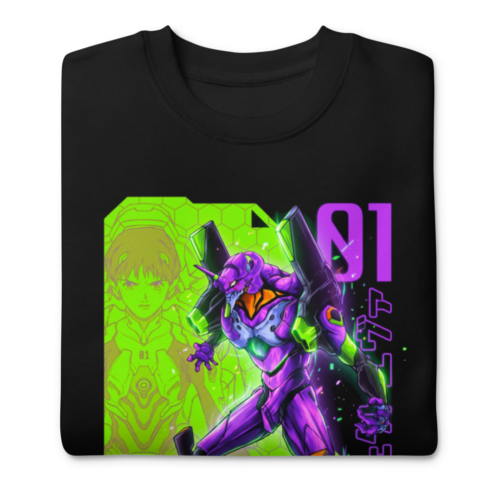 Suéter Evangelion Eva 01 Shinji Ikari Nerv - Doblado