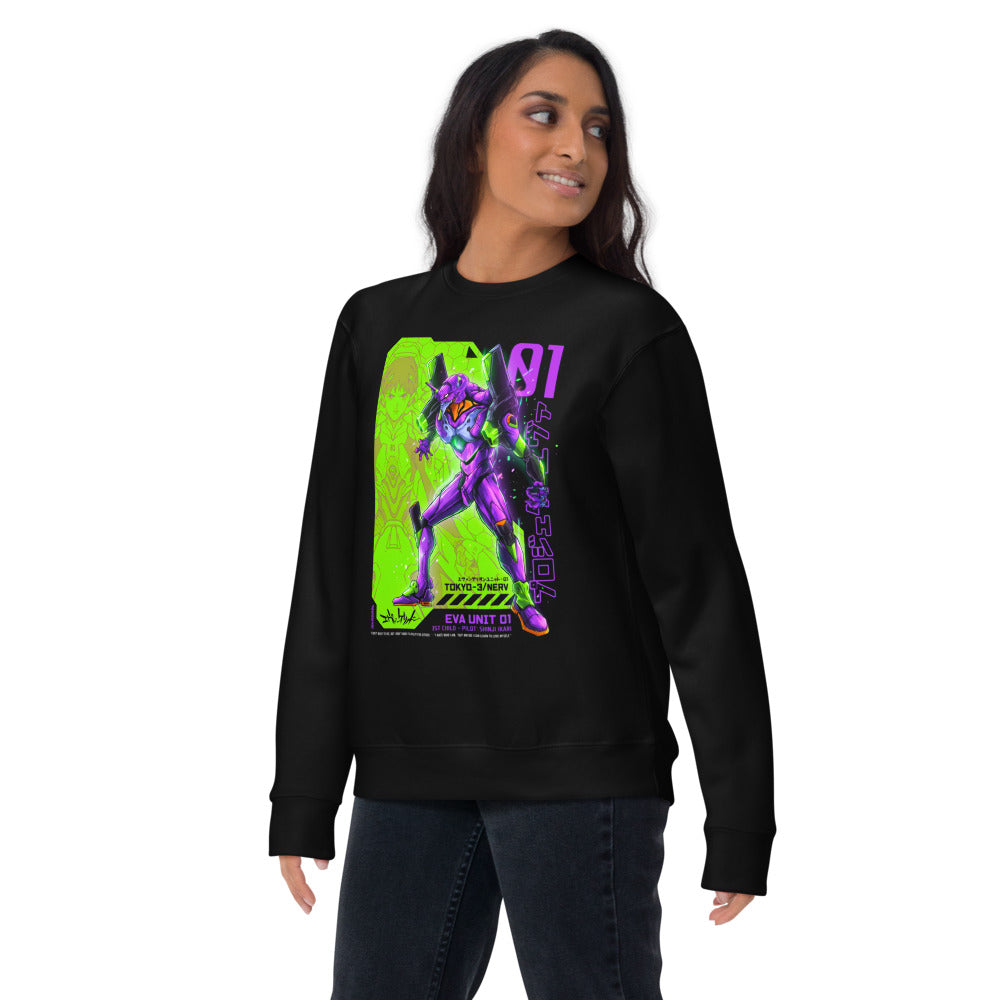 Suéter Evangelion Eva 01 Shinji Ikari Nerv - Lifestyle mujer