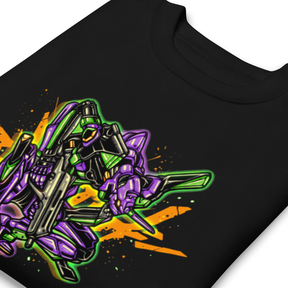 Suéter Evangelion Unit 01 Crouching Orange Splatter - Doblado zoom