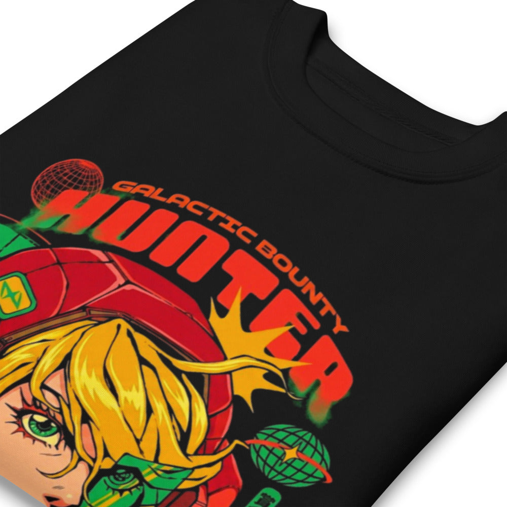 Sueter Galactic Bounty Hunter Anime Mecha Girl Doblado zoom
