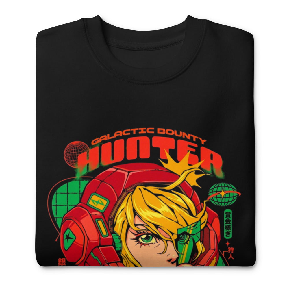 Sueter Galactic Bounty Hunter Anime Mecha Girl Doblado