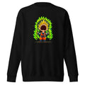 Suéter Goku Super Saiyan Peanuts Scream Green Aura - Frente
