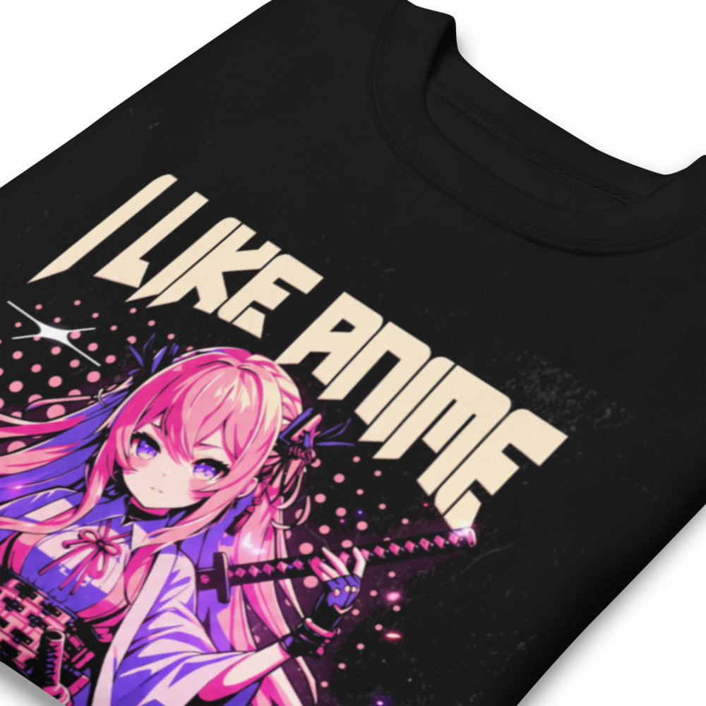 Suéter I Like Anime More Than People - Doblado zoom