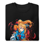 Suéter Metroid Samus Arm Cannon Armor Burst - Doblado