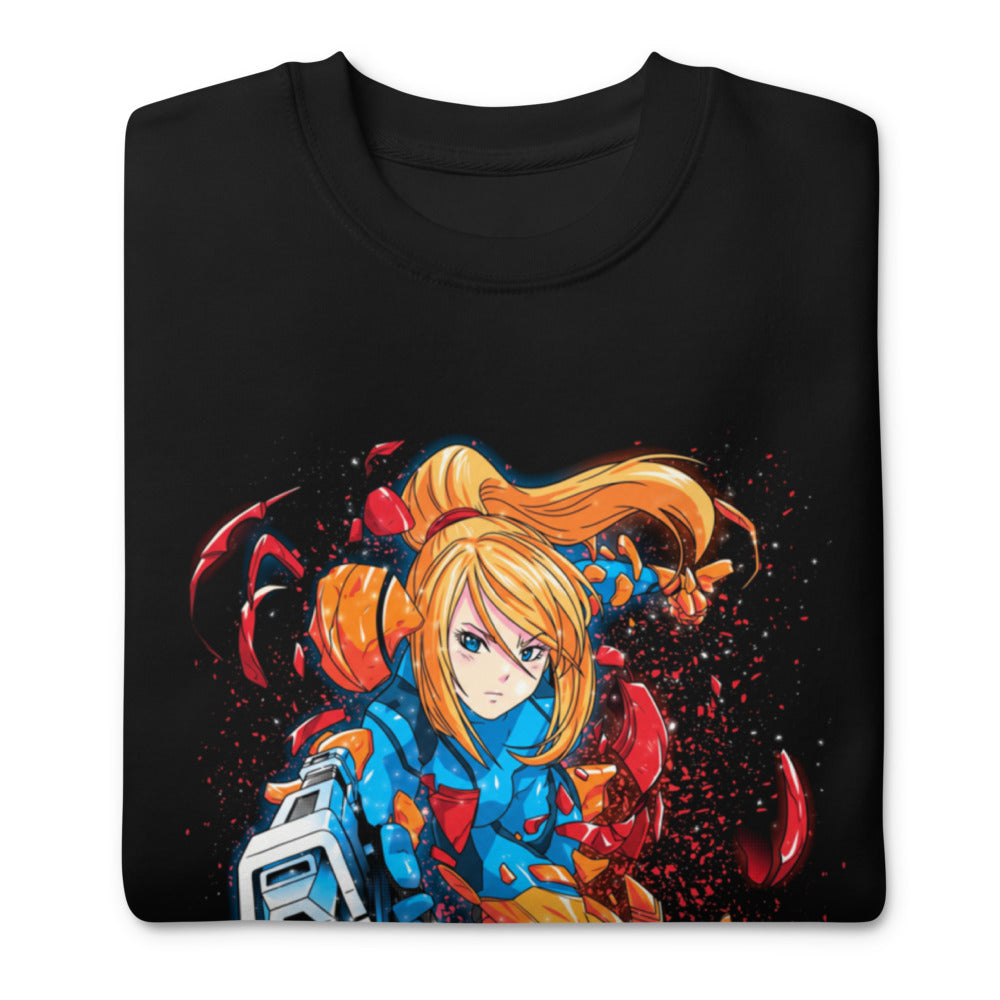 Suéter Metroid Samus Arm Cannon Armor Burst - Doblado