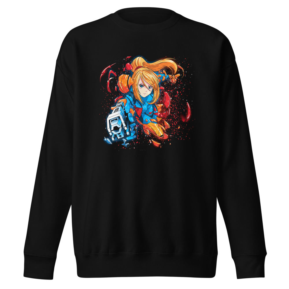 Suéter Metroid Samus Arm Cannon Armor Burst - Frente