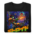 Suéter Metroid Samus Retrogaming Katakana Box - Doblado