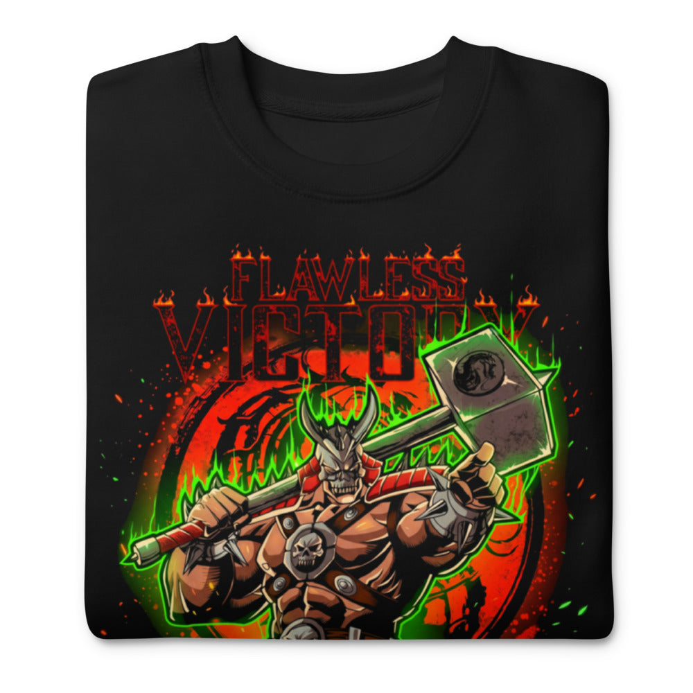 Suéter Mortal Kombat Shao Kahn Flawless Victory - Doblado