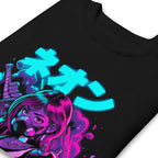 Suéter Neon Gas Mask Girl Cyberpunk Armor - Doblado zoom