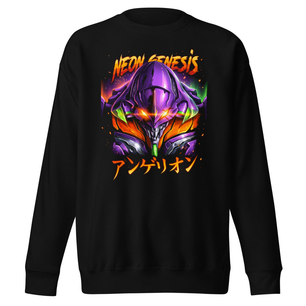 Suéter Neon Genesis Evangelion Eva 01 Fire - Frente