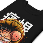 Suéter One Piece Luffy Crying Swollen Lips Kanji - Doblado zoom