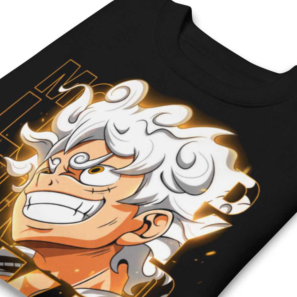 Suéter One Piece Luffy Gear 5 Nika Gold Typography - Doblado zoom