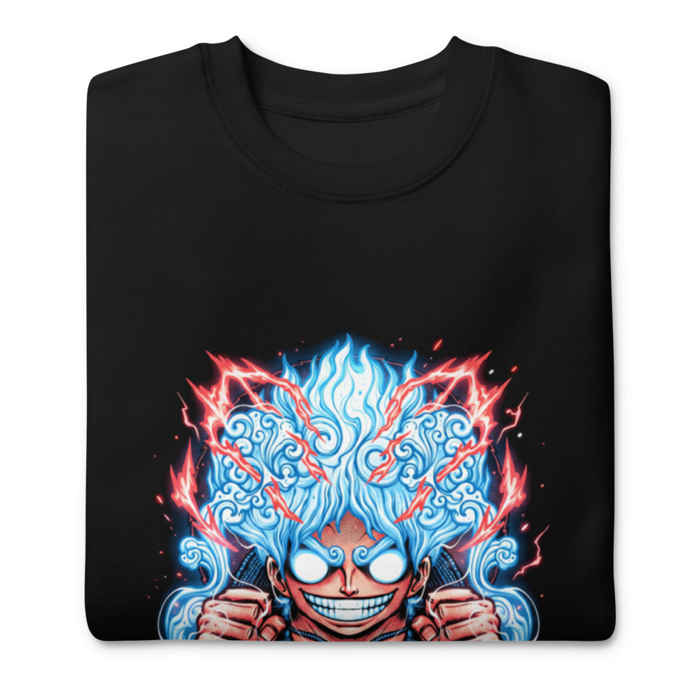 Suéter One Piece Luffy Gear 5 Red Lightning - Doblado