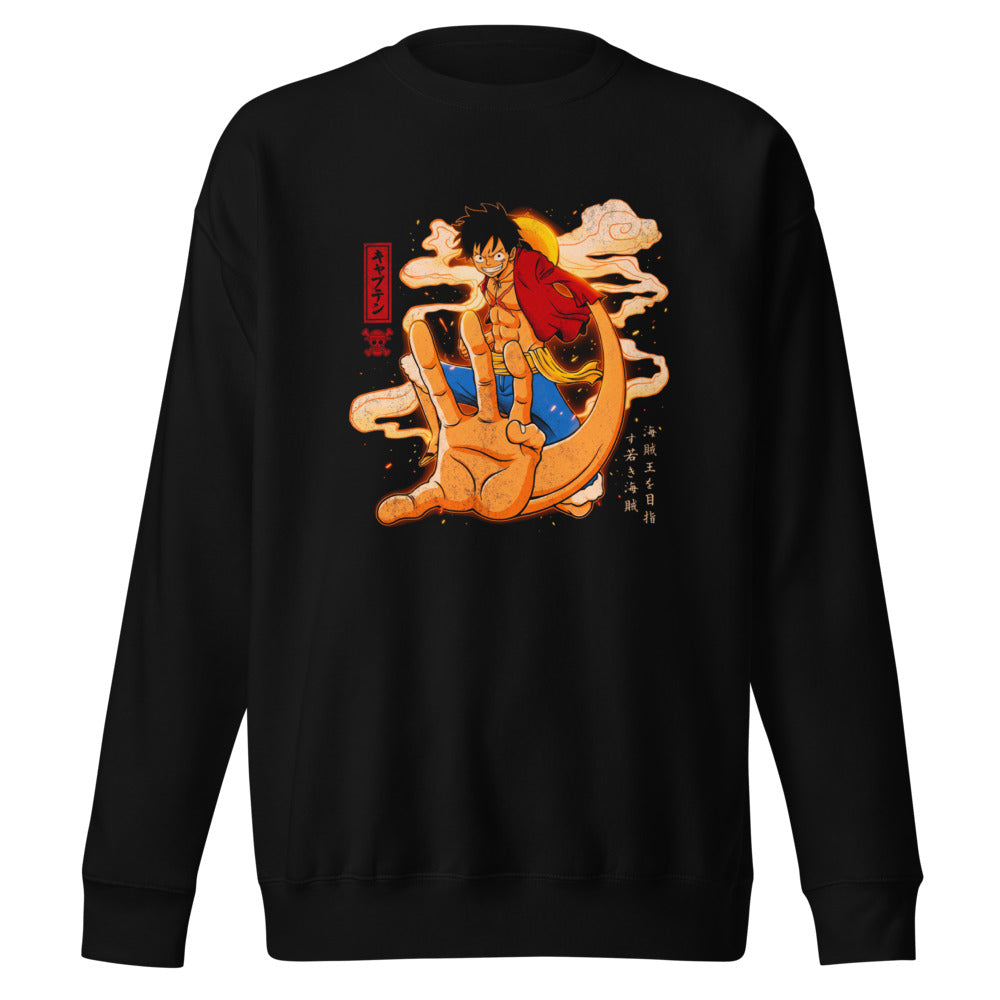 Suéter One Piece Luffy Giant Hand Captain Clouds - Frente
