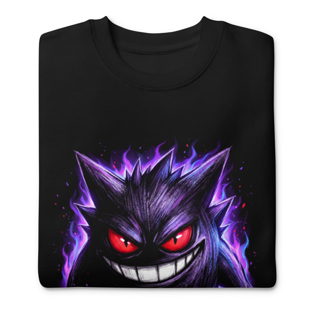 Suéter Pokemon Gengar Oni Kanji Red Seal - Doblado