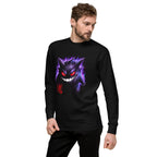 Suéter Pokemon Gengar Oni Kanji Red Seal - Lateral izquierdo