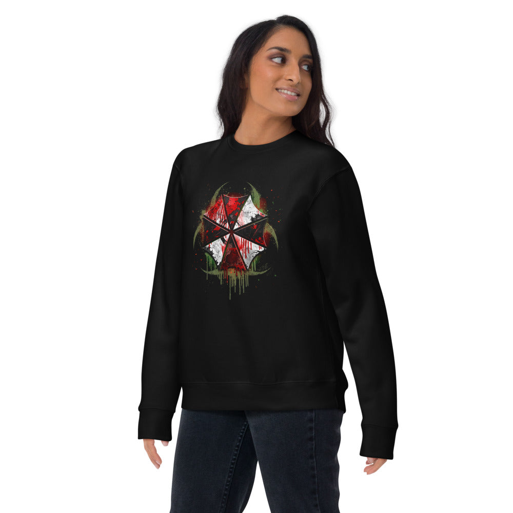 Suéter Resident Evil Umbrella Biohazard Grunge Logo - Lifestyle mujer