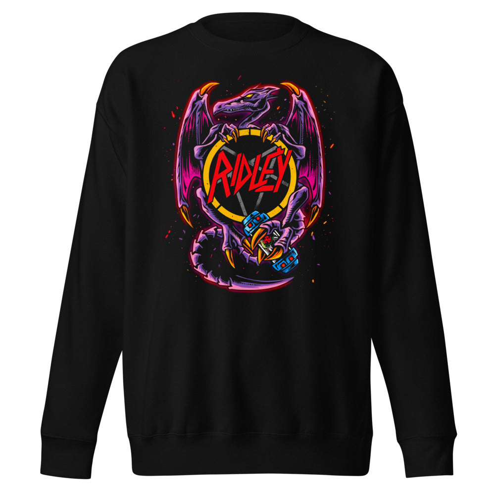 Suéter Ridley Metroid Metal Logo Pentagram Dragon - Frente